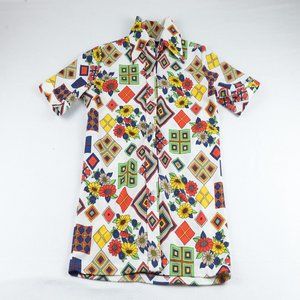 Made in USA Women's 42 VTG Multi-color Button-ups